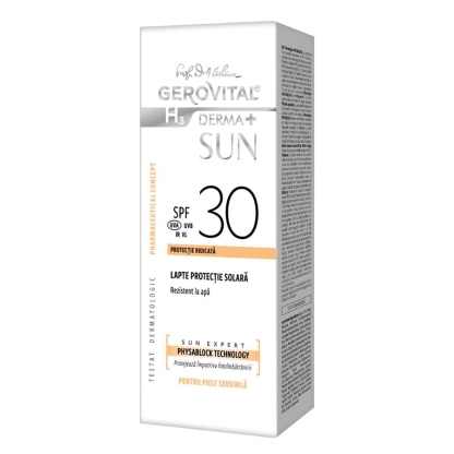 Gerovital sunscreen milk SPF30