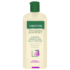 Multi-peptide shampoo voor het verdichten van dun en zwak haar - gezonde en snelle haargroei - Treatment Multi-Peptide Densifying Shampoo |  Gerovital Expert Treatment | 400 ml