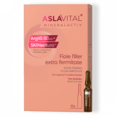 Filler Extra Firmness Ampullen met 10% Argireline™ Amplified Peptide - Lifting , Anti-rimpel en Verjonging voor de Gevoelige Huid, Aslavital Mineralactiv, 10 ampullen x 2 mlAFT